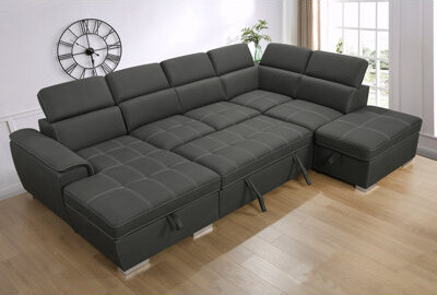 Hokku Designs Meida 127.5'' Sofa