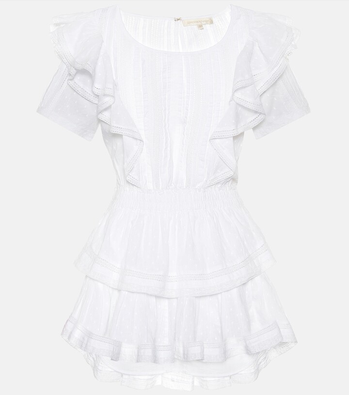 LoveShackFancy Natasha cotton minidress