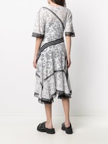 Thumbnail for your product : Koché Floral-Mesh Asymmetric Dress