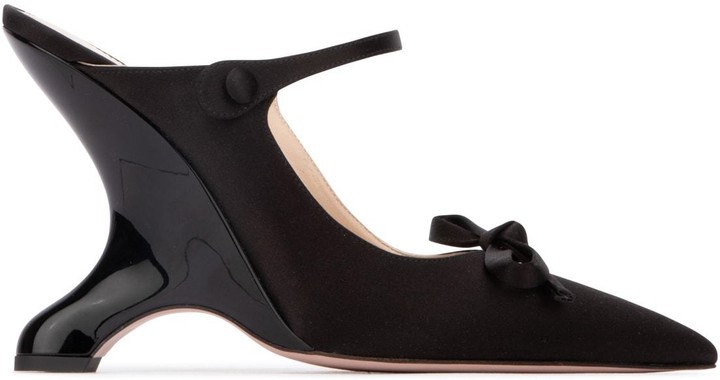 prada bow mules