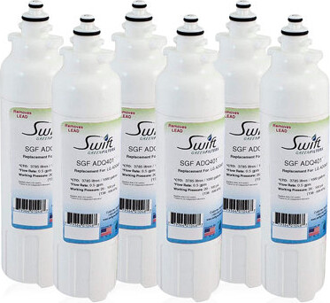 Swift Green Filters SGF-ADQ401 Compatible Refrigerator Water Filter for LG LT800P, ADQ73613401, 6 Pack