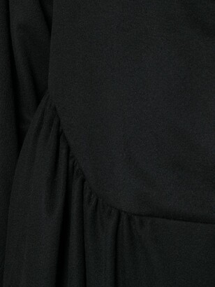 Yves Saint Laurent Pre-Owned Gathered Ruffled Midi Coat