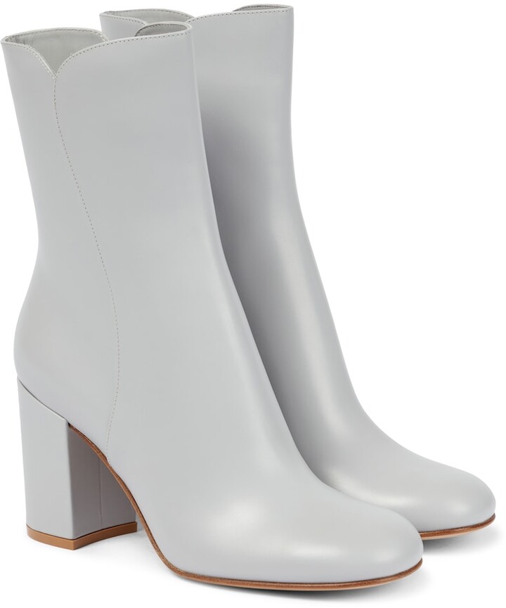grey leather boots