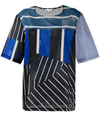 Pierre Louis Mascia Pierre-Louis Mascia - multi-stripe T-shirt - women - Cotton - XL
