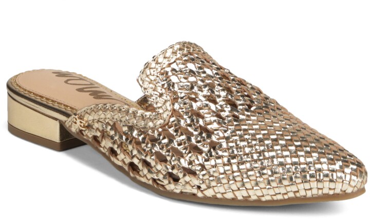 sam edelman gold mules
