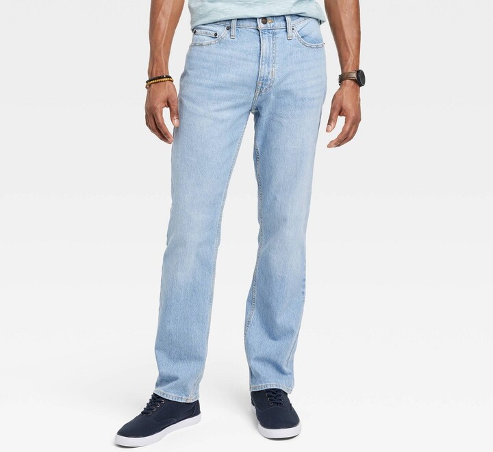 Men's Straight Fit Jeans Goodfellow & Co™ Light Blue Denim 30x30