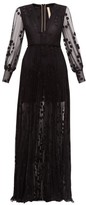 Thumbnail for your product : Maria Lucia Hohan Anastasia Polka-dot Tulle Maxi Dress - Black