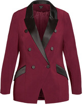 Thumbnail for your product : City Chic Tuxe Luxe Jacket - claret
