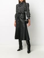 Thumbnail for your product : Valentino braided-belt A-line skirt