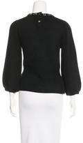 Thumbnail for your product : Rebecca Taylor Wool-Blend Embellished Sweater