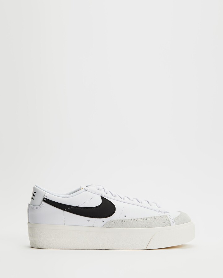 nike black platform trainers