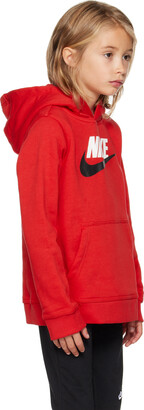 Nike Kids Red Sportswear Club Hoodie