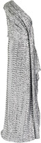 Thumbnail for your product : Roland Mouret Taishan one-shoulder drayed sequined mesh gown - Metallic - UK 14