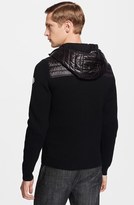 Thumbnail for your product : Moncler Virgin Wool Zip Hooded Sweater