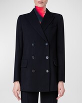 Wool Tricotine Tailored Top Jacket 