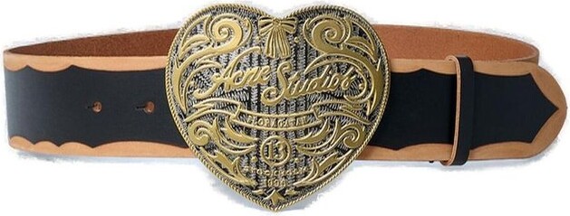Acne Studios Heart Logo Buckle Belt