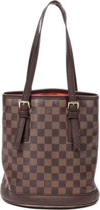 Trocadéro cloth handbag Louis Vuitton Brown in Cloth - 14947019