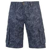 Thumbnail for your product : Soul Cal SoulCal Mens Floral Cargo Shorts Pants Trousers Bottoms Cotton Zip Print