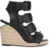 Thumbnail for your product : Alexander Wang Jo Leather Wedge Sandals