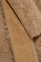 Thumbnail for your product : Yves Salomon Reversible Belted Shearling Coat - Brown