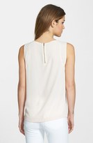 Thumbnail for your product : Gibson Sleeveless Embroidered Mesh Front Top