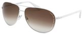 Thumbnail for your product : Marc by Marc Jacobs Women's Aviator White Sunglasses