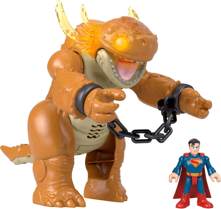 Imaginext Fisher-Price Superman Monster Toy with Lights, Sounds, Motion & Action Figure