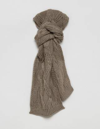 French Connection Chunky Oatmeal Knitted Scarf