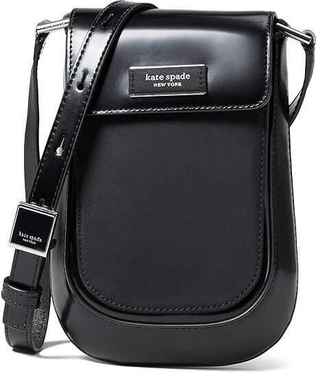 Kate Spade Gramercy Pebbled Leather Small Flap Shoulder Bag (Black)  Handbags - ShopStyle