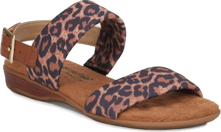 Ros Hommerson Women's Cabana Leopard Fabric Luggage Atanado Leather In Multi