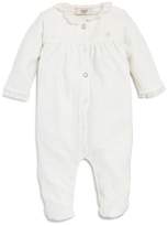 Thumbnail for your product : Armani Junior Girls' Ruffle-Collar Velour Footie - Baby