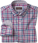 Thumbnail for your product : Johnston & Murphy Plaid Button-Down Collar Slub Shirt