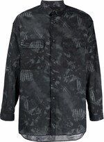 Thumbnail for your product : White Mountaineering Tie-Dye Printed Shirt