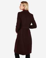Thumbnail for your product : Express Long Belted Wool-Blend Coat