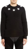 Thumbnail for your product : Givenchy Star-Trim Striped Wool Sweater