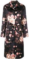 Thumbnail for your product : Rochas floral belted midi coat