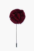 Thumbnail for your product : boohoo Burgundy Floral Lapel Pin