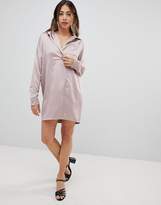 Thumbnail for your product : Missguided satin shirt dress