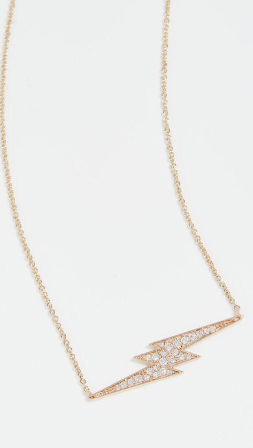 Sydney Evan Lightning Bolt Necklace ShopStyle