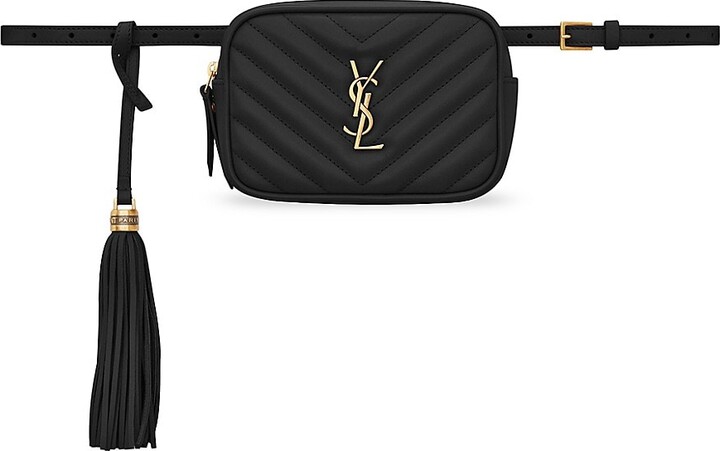 Shop Saint Laurent Leather Belt Bag