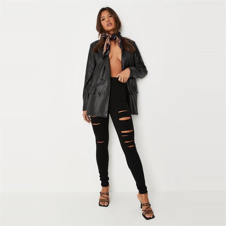 Waisted Jeans Missguided Black Vice Jeans Skinny Jeans Missguided