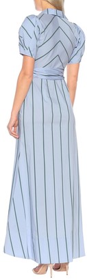 Rosie Assoulin Striped cotton-blend maxi dress