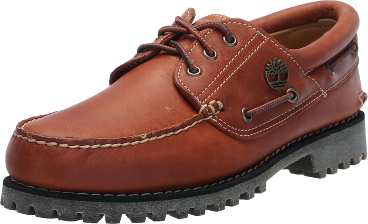 Timberland Men's Authentic 3-Eye Lug Handsewn Boat Shoe