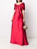 Thumbnail for your product : Alberta Ferretti Off-The-Shoulder Wrapped Bow Gown