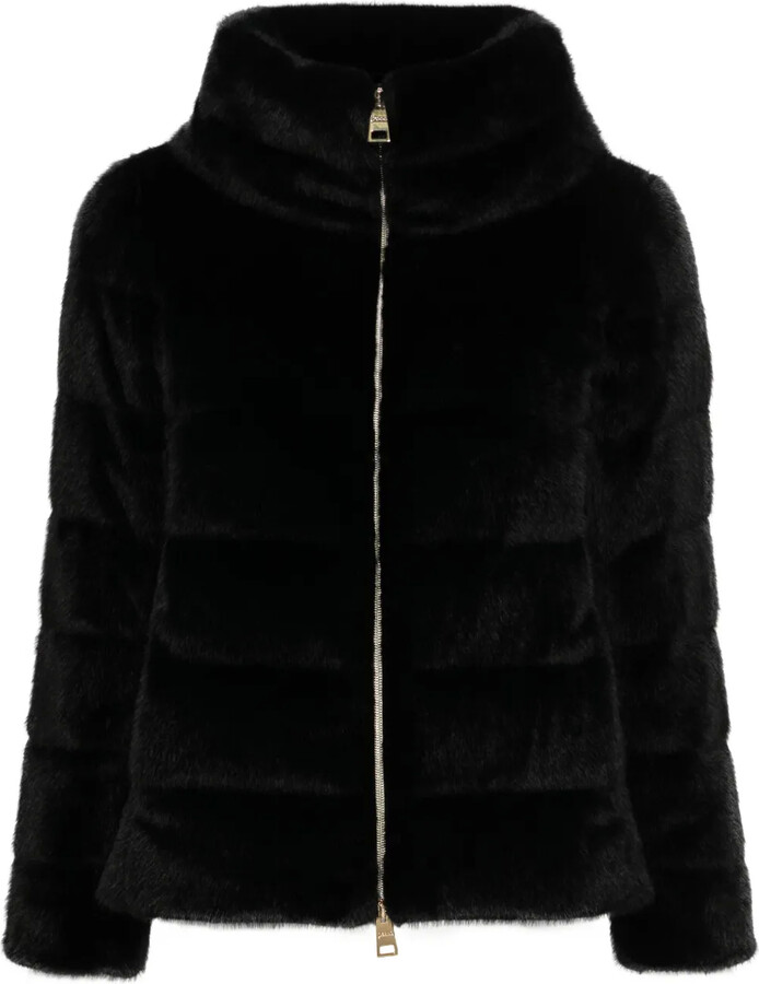 Herno Faux-Fur Zipped Jacket