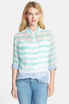 Thumbnail for your product : Vince Camuto Print Utility Blouse