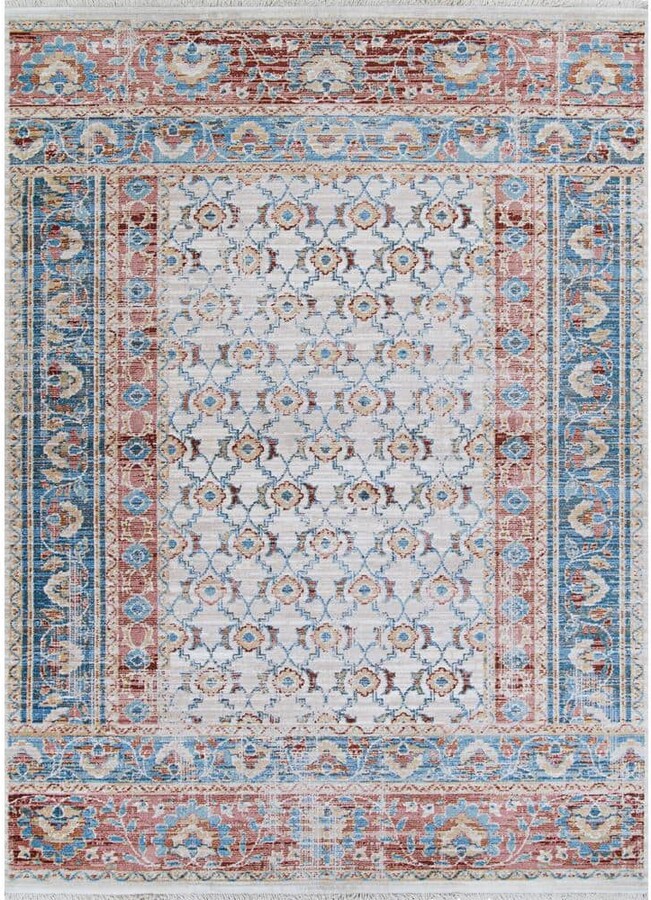 Couristan Bliss Bakhitari Papyrus-Indigo 4 ft. x 6 ft. Area Rug