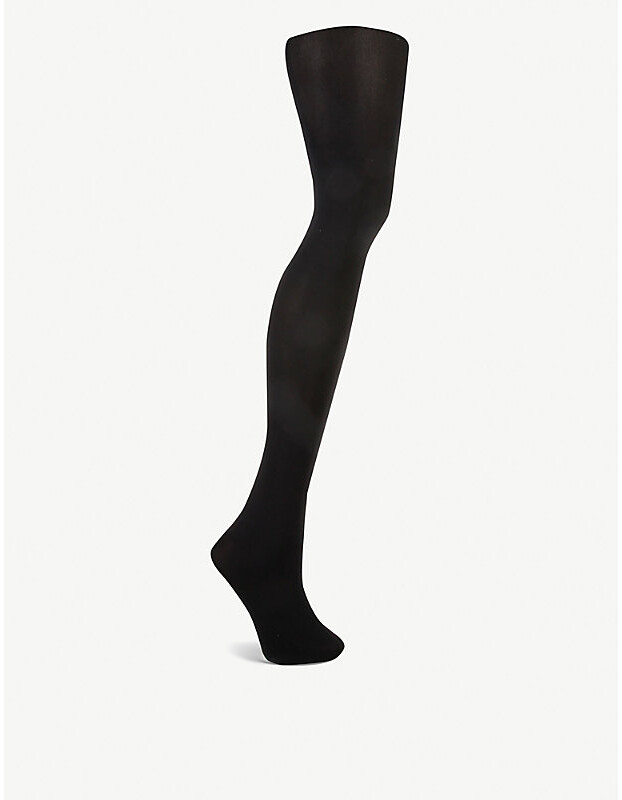 Wolford Womens Black Matt Opaque 80 Tights Xs