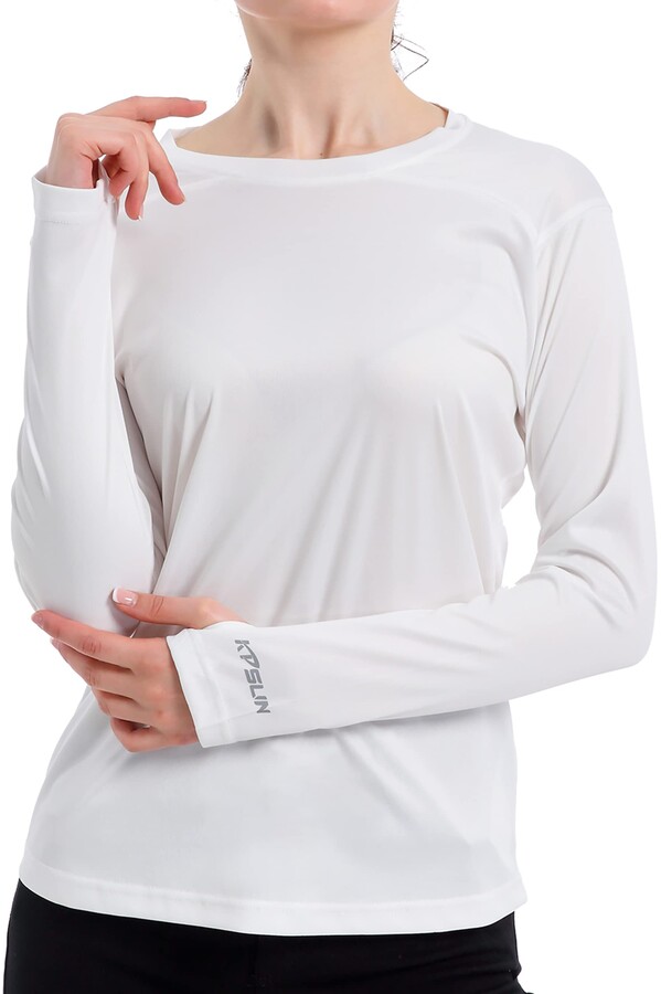 Kpsun Women's UPF 50+ UV Sun Protection Shirt Outdoor Performance Long  Sleeve Rash Guard Shirts for Hiking Swim - ShopStyle Activewear Tops