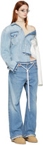 Thumbnail for your product : Off-White Blue & White Denim Splice Jacket